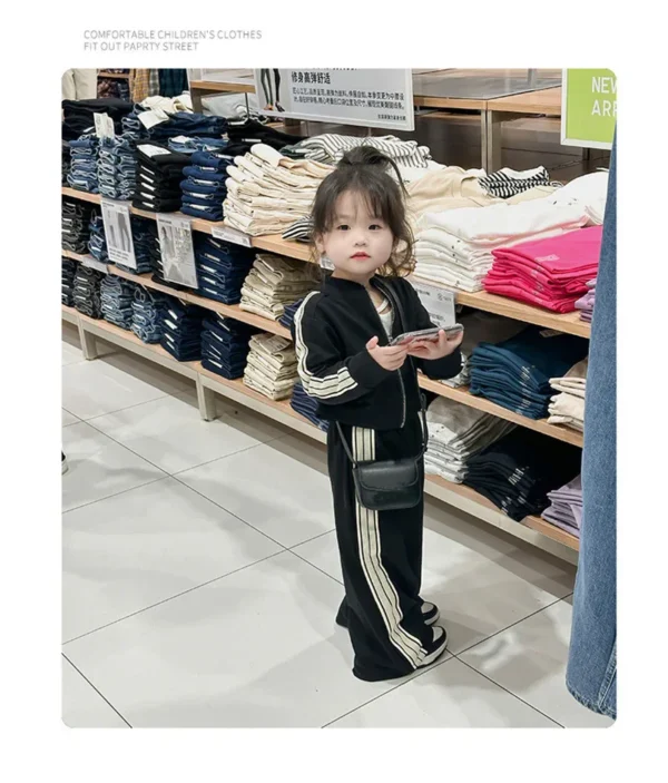 Girls Fashion Casual Sets Children Spring Autumn Sports Suits Kids Long-sleeved Jacket+Pants 2Pcs Outfits New Trend Clothes - Image 19