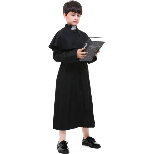 Boys Priest Costume for Halloween Dress Up Party Cosplay Kids Nun Costumes for Girls Nun Cosplay Costume Party Fancy Dress - Image 16