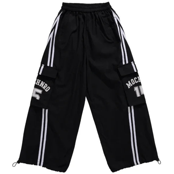 Kids Fashion Hip Hop y2k Longsleeve T-shirt Pants Set For Girls Performance Costume Stage Outfit Child Dance Suit Street Wear - Image 8