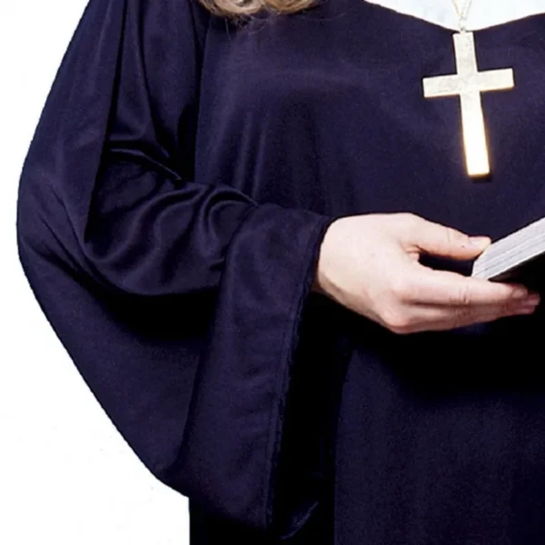Halloween Costume Women's Nun Costume Traditional Adult Sister Black Robe Religious Costumes CosplayHalloween Costumes for Women - Image 10