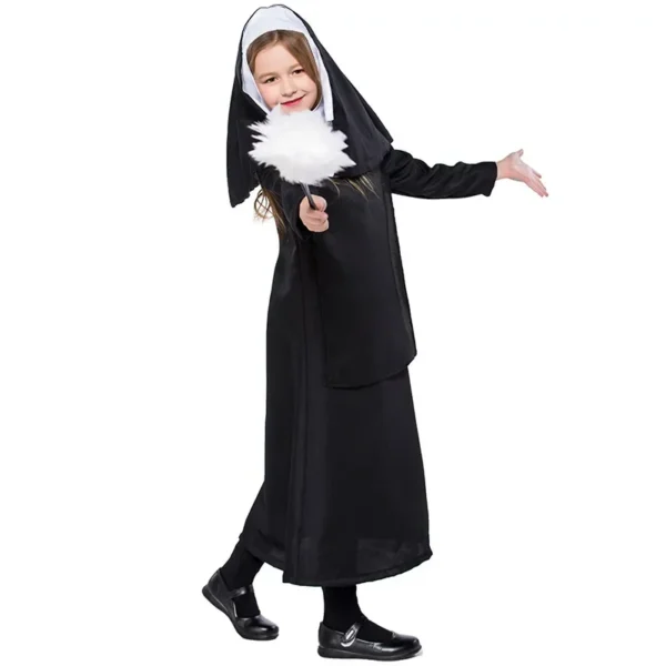 Boys Priest Costume for Halloween Dress Up Party Cosplay Kids Nun Costumes for Girls Nun Cosplay Costume Party Fancy Dress - Image 12