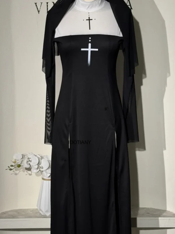 Halloween Cute Female Anime Nun Costume Role Play Performance Clothes Fancy Dress Sister Costume New - Image 6