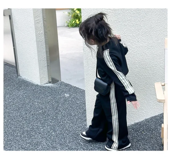 Girls Fashion Casual Sets Children Spring Autumn Sports Suits Kids Long-sleeved Jacket+Pants 2Pcs Outfits New Trend Clothes - Image 8