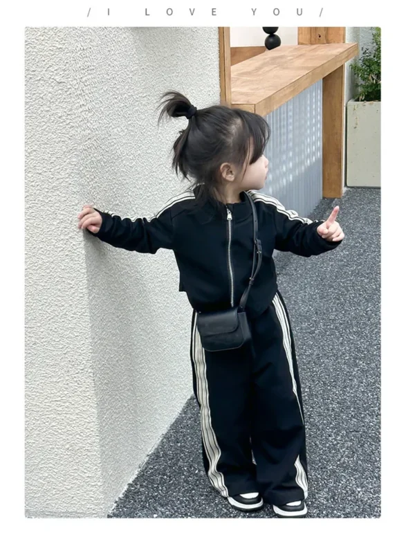 Girls Fashion Casual Sets Children Spring Autumn Sports Suits Kids Long-sleeved Jacket+Pants 2Pcs Outfits New Trend Clothes - Image 13