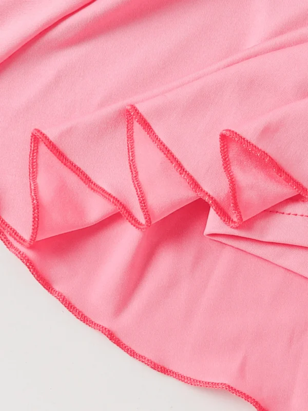 Girls Clothes Summer Tween Girl Bow Print Pleated Skirt Preppy Skorts Kids Three Piece Sets Outfit - Image 5